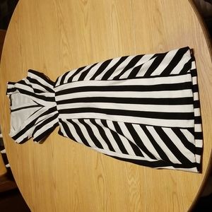 Black and White Striped Dress